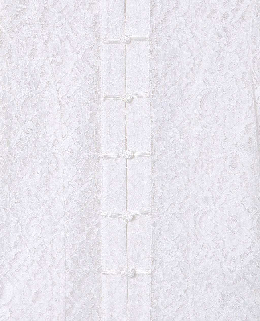 Chemisier dentelle avec boutonnières bandebourg