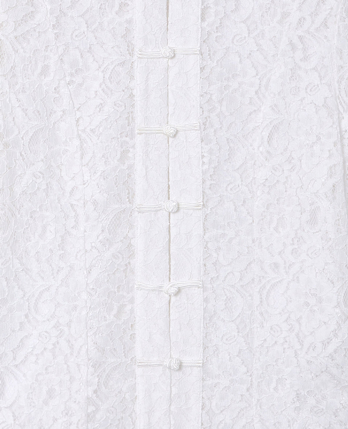 Chemisier dentelle avec boutonnières bandebourg