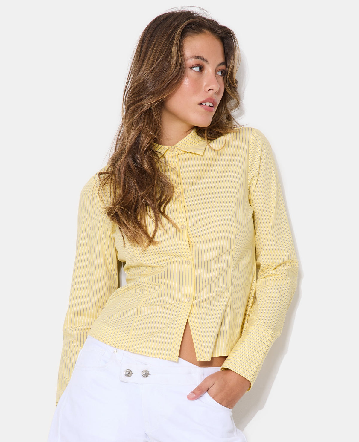 Chemise cintrée et rayée