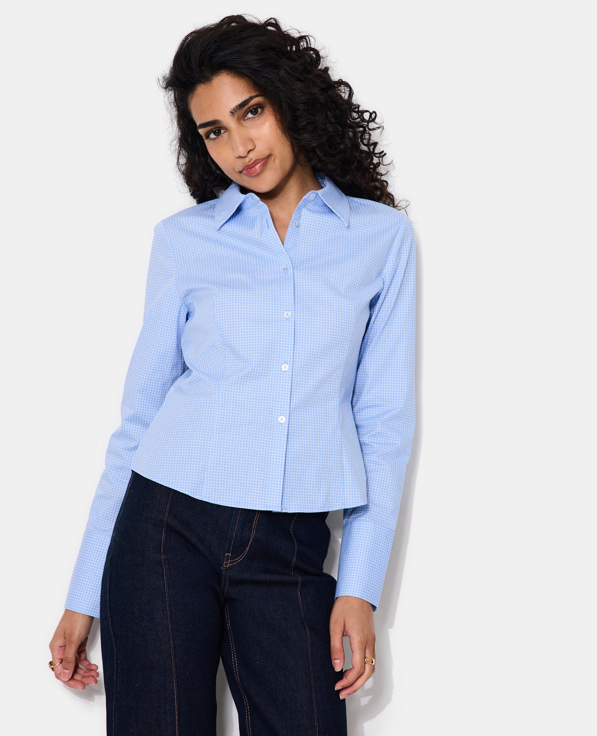 Chemise cintrée à carreaux