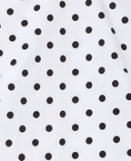 Blouse avec manches ballons motif pois