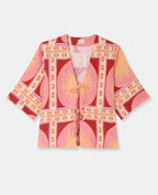 Chemise manches courtes motif soleils