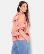 Chemise manches courtes motif soleils