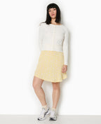 Jupe patineuse avec petites fleurs