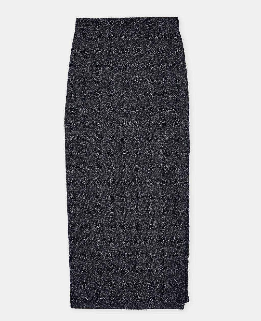 Jupe longue en maille avec fils lurex