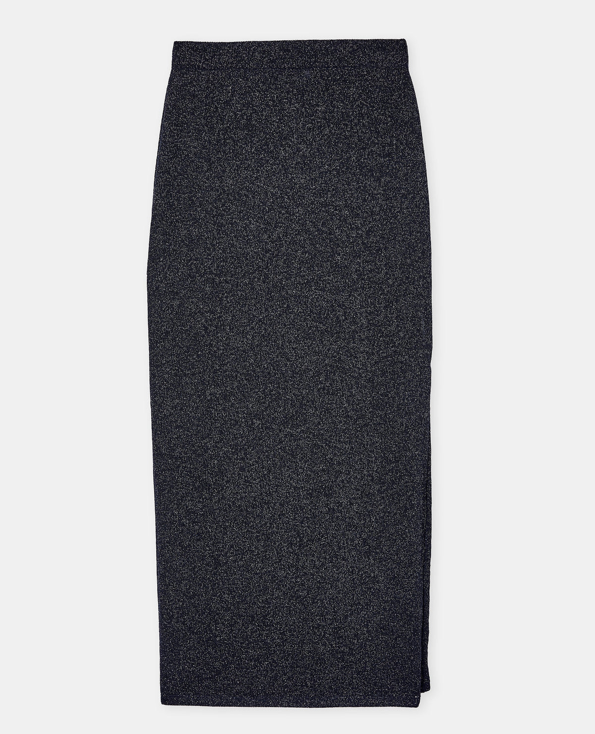 Jupe longue en maille avec fils lurex
