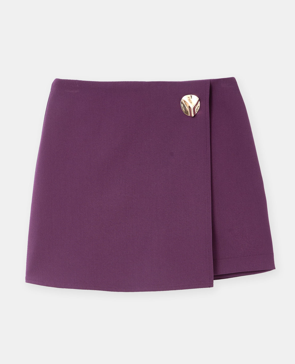 Jupe-short avec détail bijou