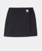 Jupe-short avec détail bijou