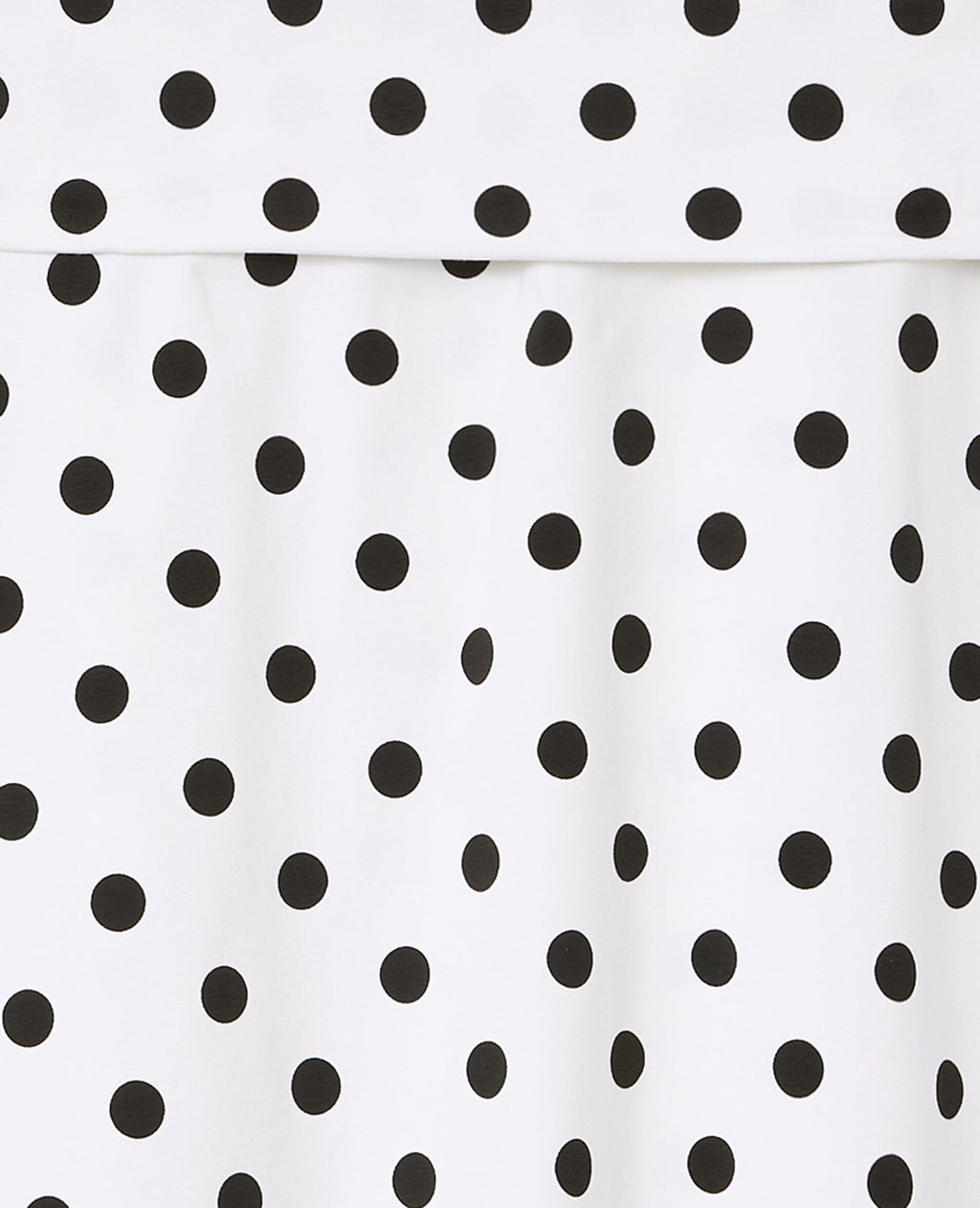 Jupe trapèze en maille motif pois