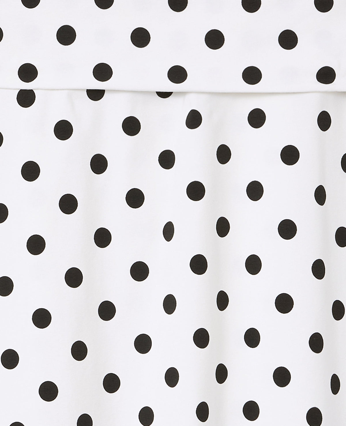 Jupe trapèze en maille motif pois
