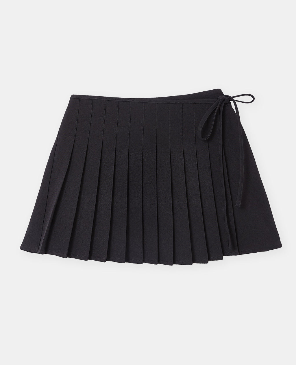 Jupe-short plissée effet portefeuille