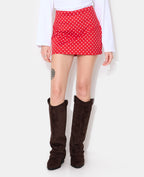 Jupe-short motif pois