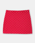 Jupe-short motif pois