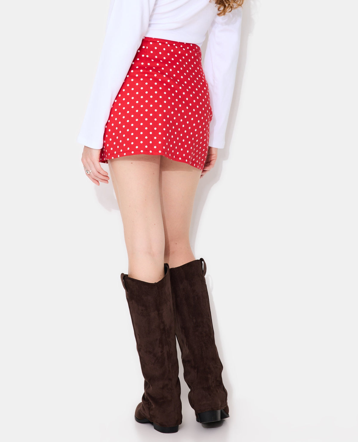 Jupe-short motif pois