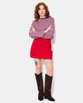 Jupe-short en toile jean