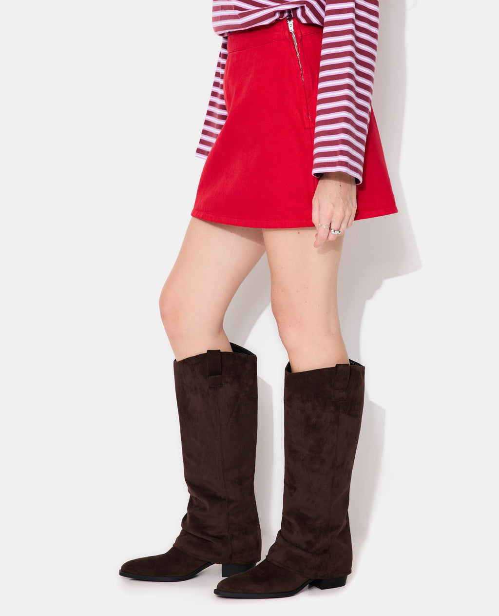 Jupe-short en toile jean