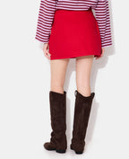 Jupe-short en toile jean