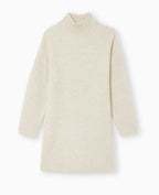 Robe courte en maille côtelée