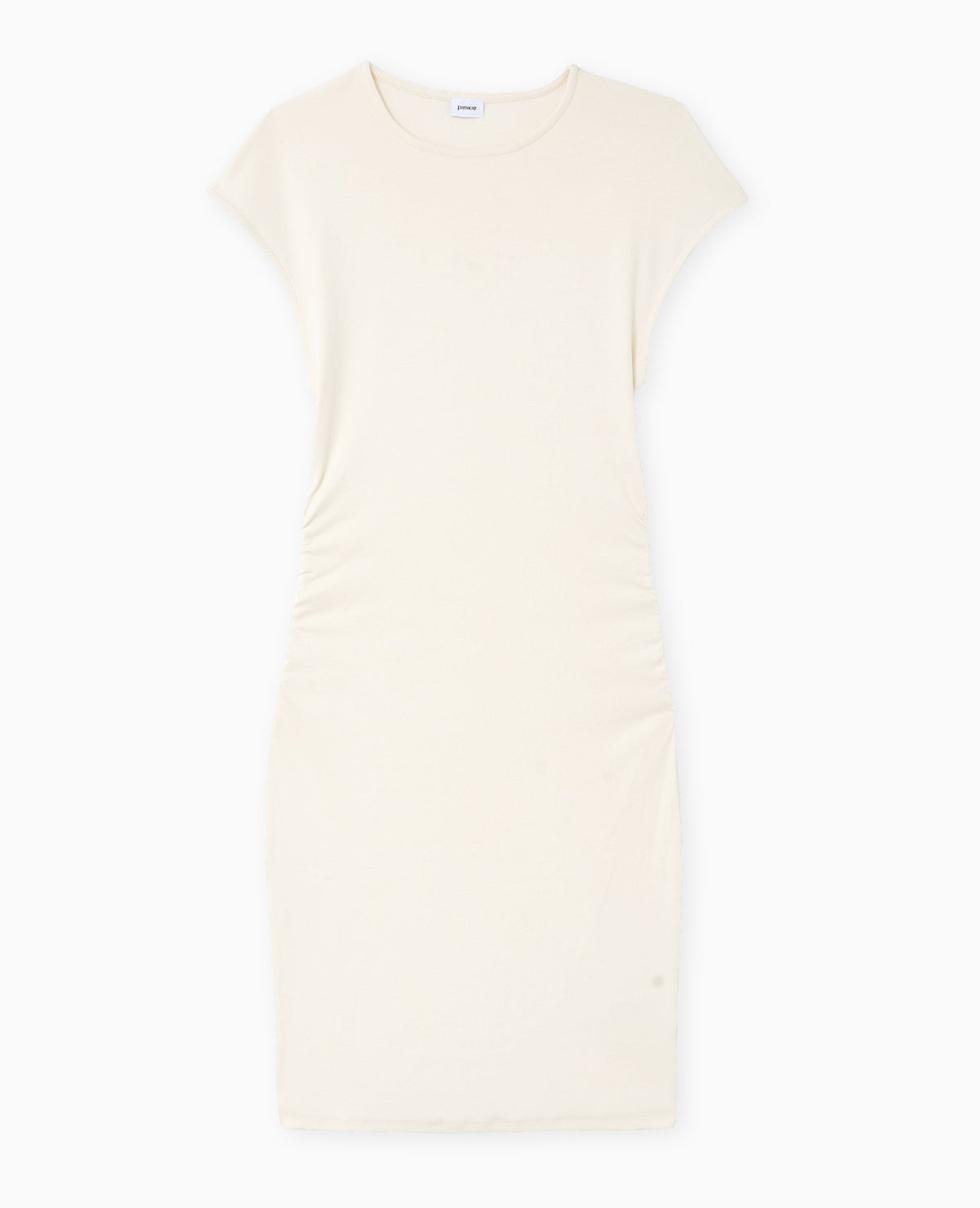 Robe courte sans manches avec fronces côtés