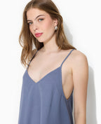 Robe longue en tissu gaufré et rayé