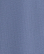 Robe longue en tissu gaufré et rayé