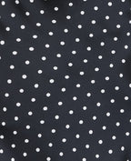 Robe longue dos-nu motif pois