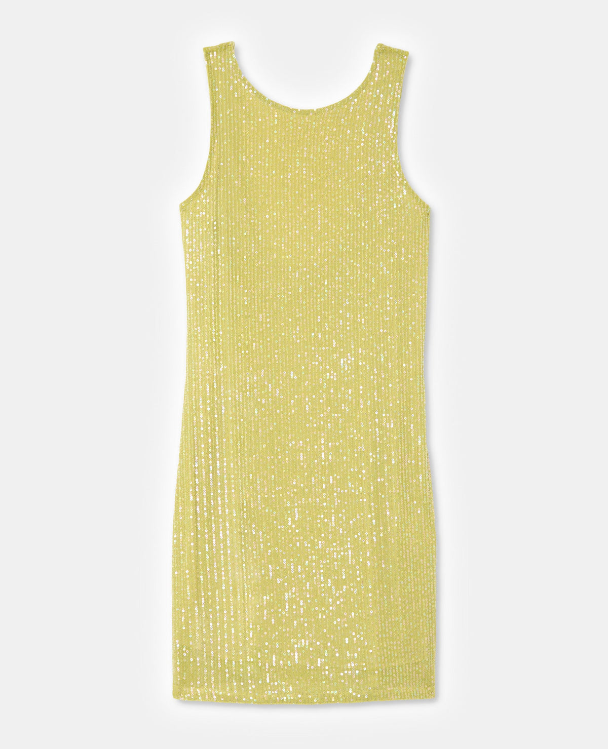 Robe courte dos dégagé avec sequins
