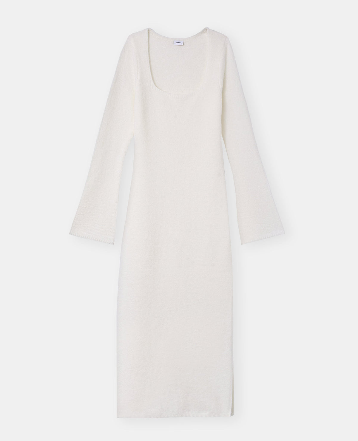 Robe longue en maille avec manches flare