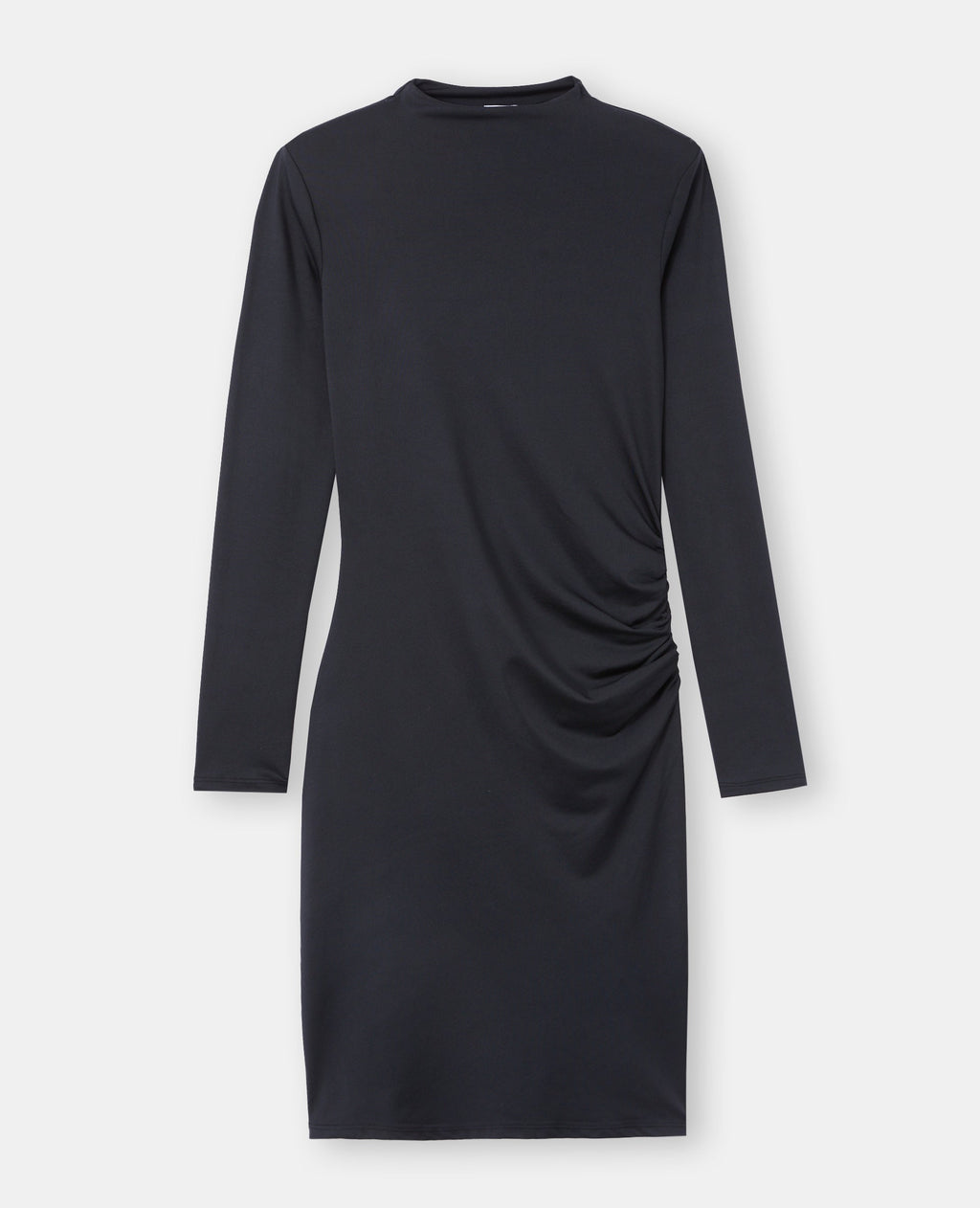 Robe courte avec épaulettes et fronces