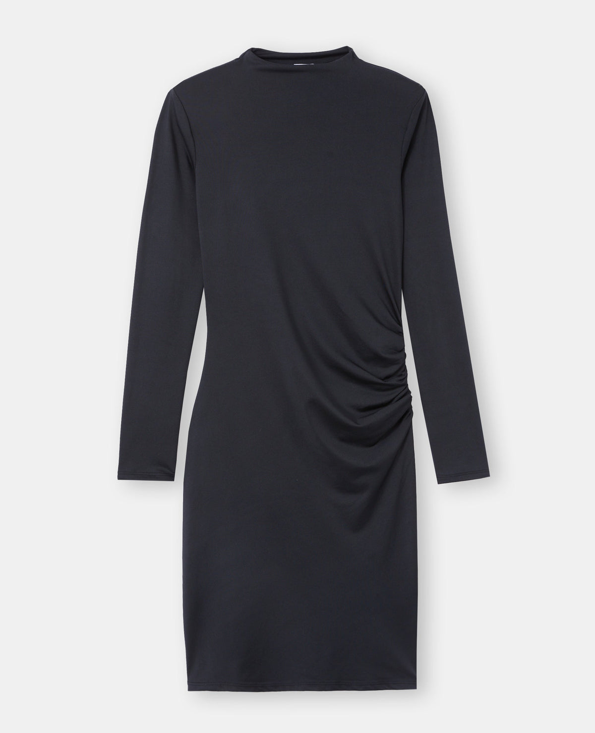 Robe courte avec épaulettes et fronces