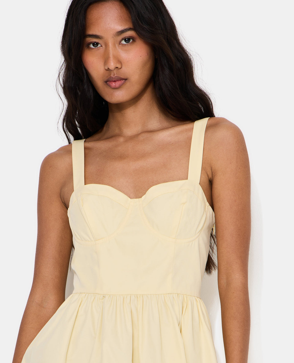 Robe danseuse à bretelles avec détail corset