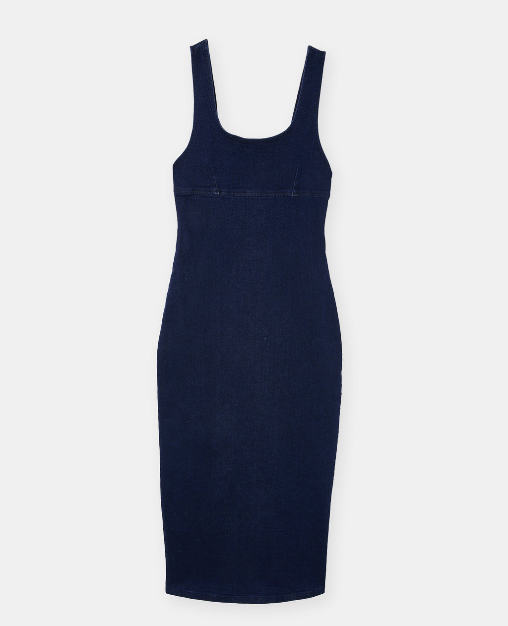 Robe longue et moulante en jean