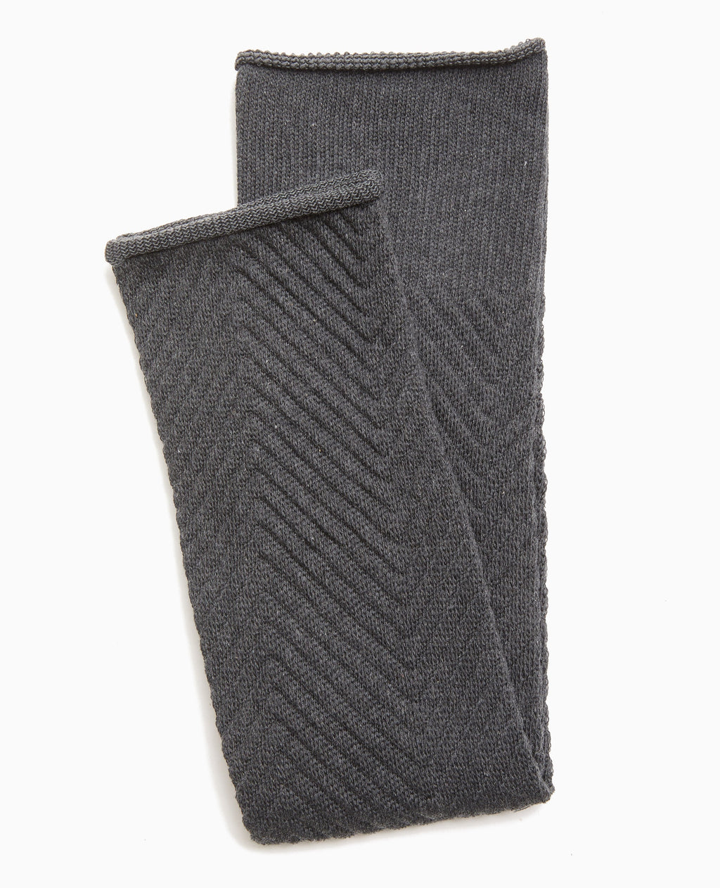 Paire de guêtres en maille chevrons