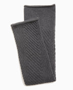 Paire de guêtres en maille chevrons