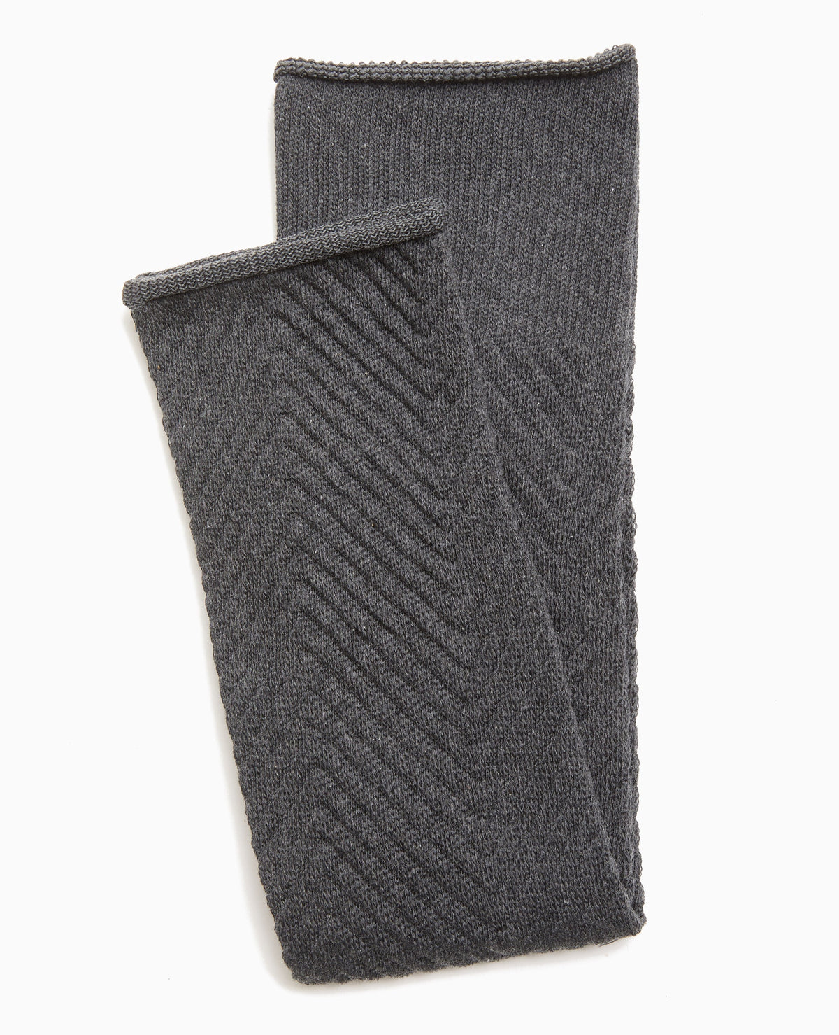 Paire de guêtres en maille chevrons