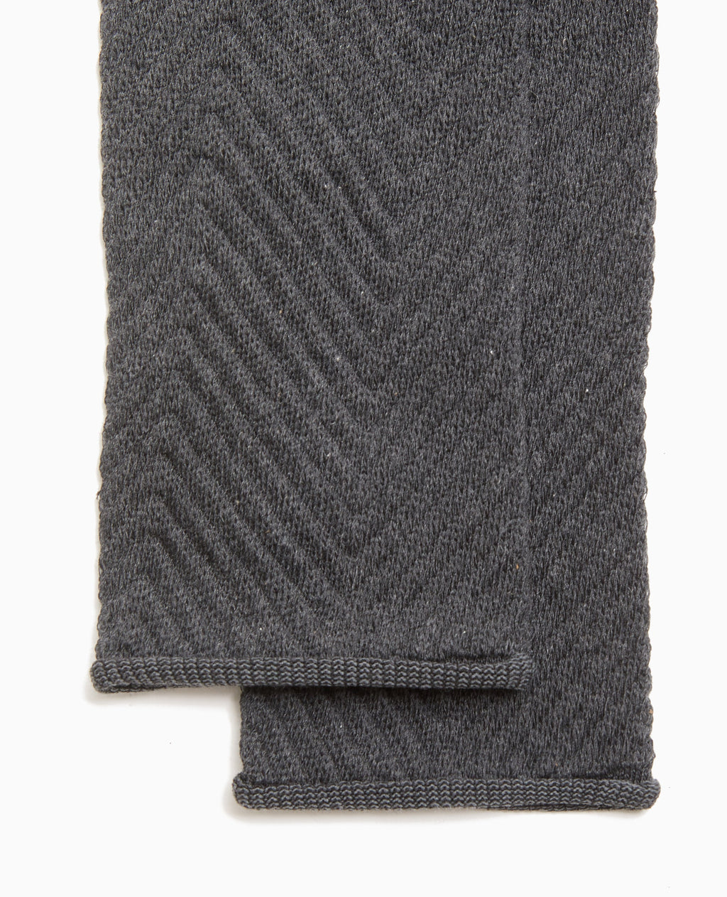 Paire de guêtres en maille chevrons