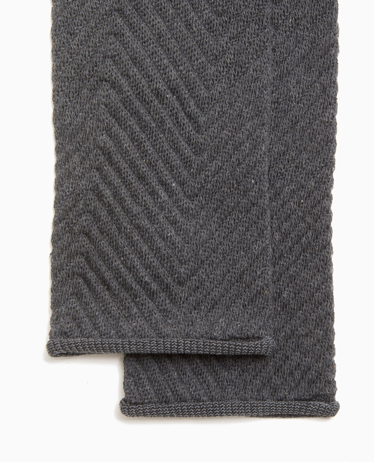 Paire de guêtres en maille chevrons