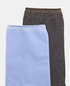 Lot de 2 paires de chaussettes avec lurex
