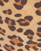 Sac porté épaule effet double poche motif léopard