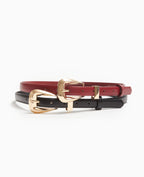 Ceinture fine en simili cuir