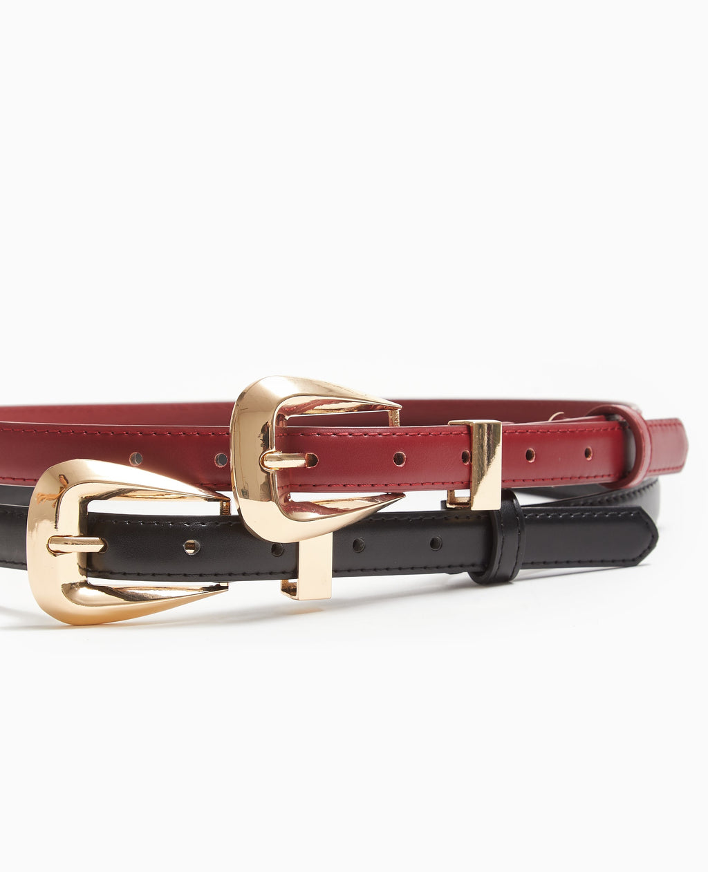 Ceinture fine en simili cuir