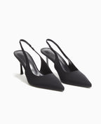 Escarpins bout pointu talon ouvert
