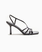 Sandales à talon vernies