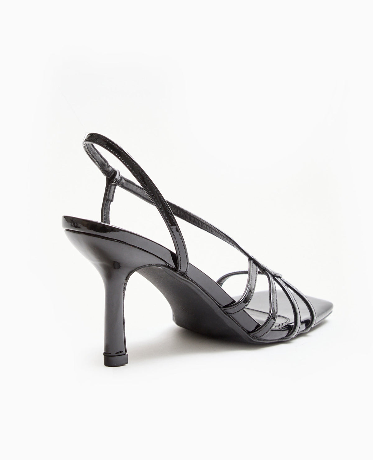 Sandales à talon vernies