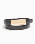 Ceinture fine avec boucle rectangulaire