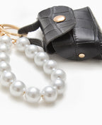 Déco de sac avec perles et mini-sac