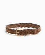 Ceinture tressée en suédine