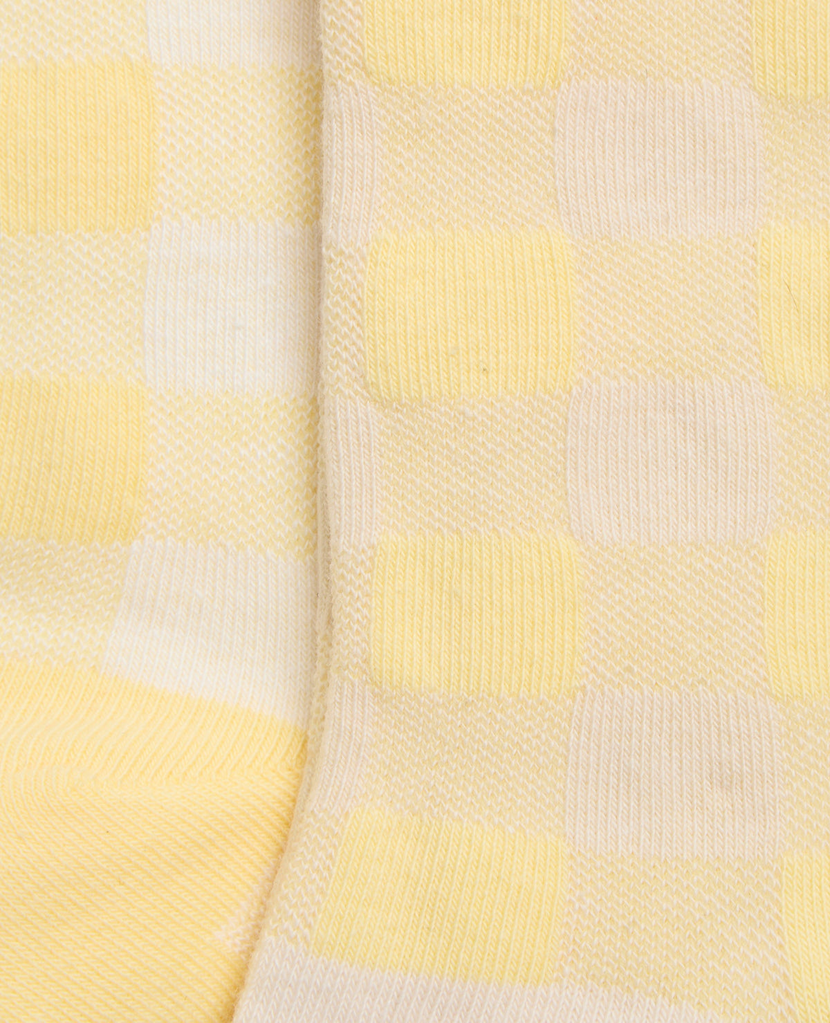Lot de 2 paires de chaussettes à carreaux bords ondulés