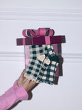 Lot de 2 paires de chaussettes à carreaux