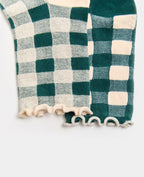 Lot de 2 paires de chaussettes à carreaux